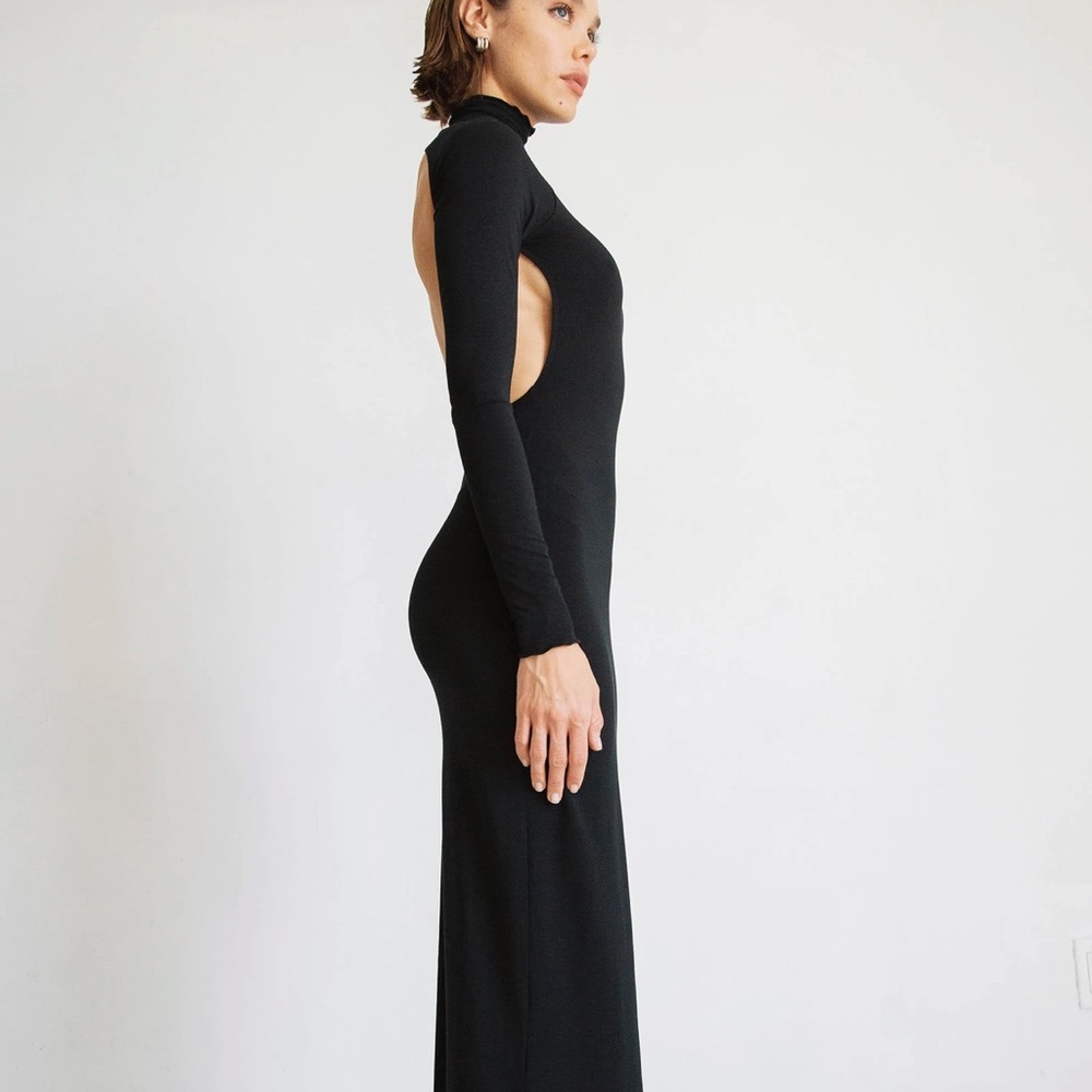 NEW THE LINE BY K LENNY DRESS BLACK MEDIUM